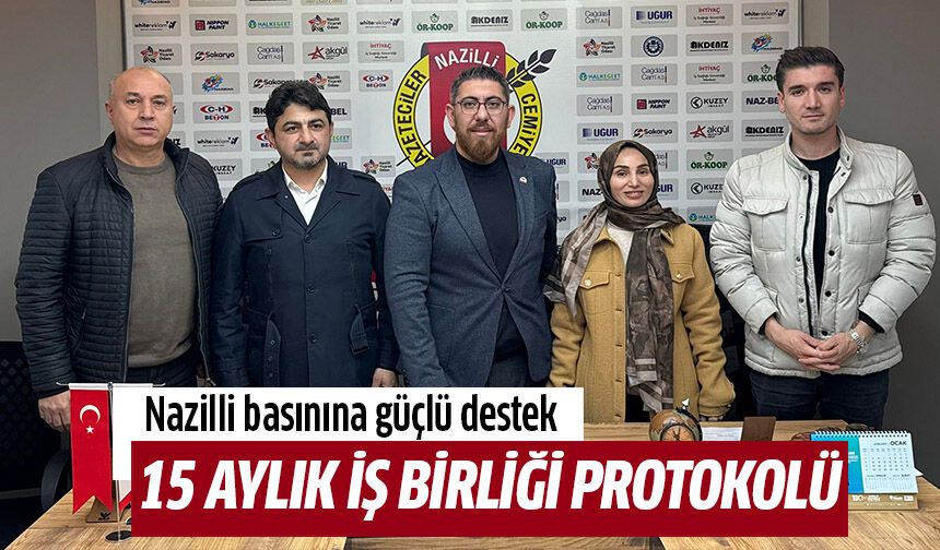 Nazilli basınına güçlü destek