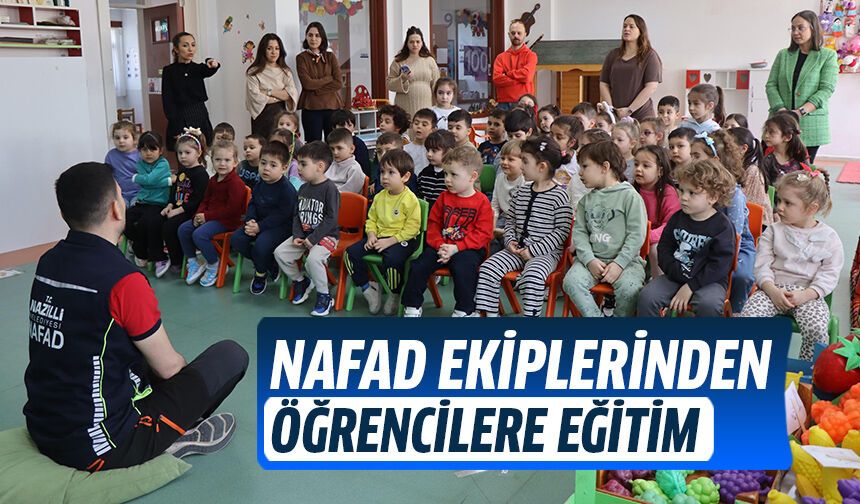 NAFAD ekiplerinden öğrencilere eğitim