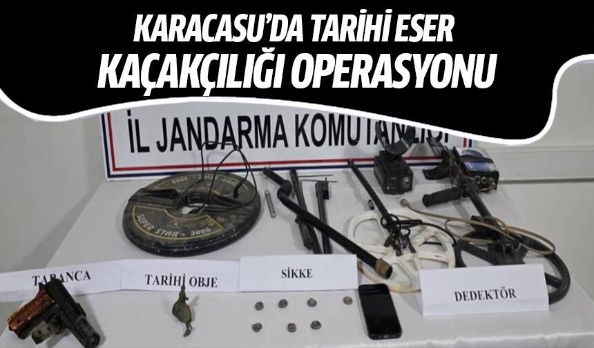 Karacasu’da tarihi eser kaçakçılığı operasyonu!