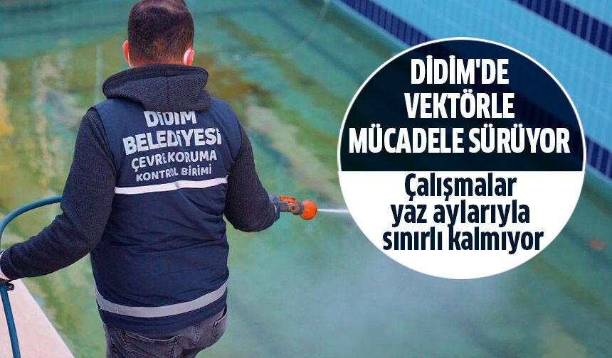 Didim'de vektörle mücadele dört mevsim sürüyor
