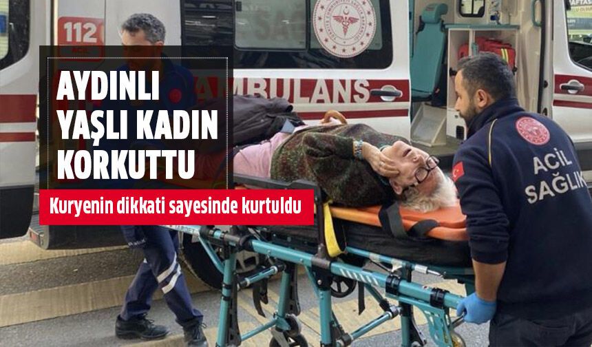 Aydın'da yaşlı kadın korkuttu!