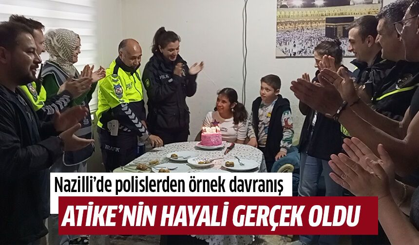 Nazilli’de polislerden örnek davranış
