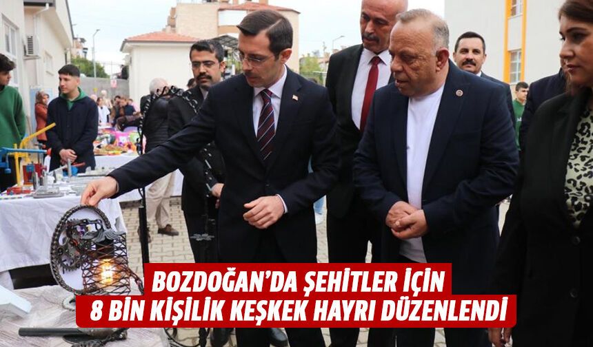 Bozdoğan’da şehitler için 8 bin kişilik Keşkek Hayrı düzenlendi