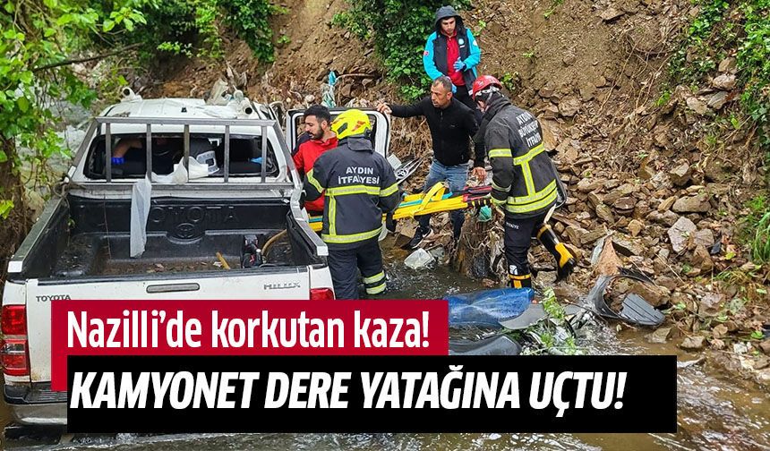 Nazilli'de korkutan kaza: 2 yaralı