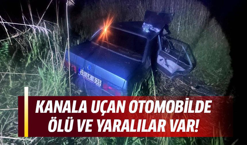 Kanala uçan otomobilde ölü ve yaralılar var!