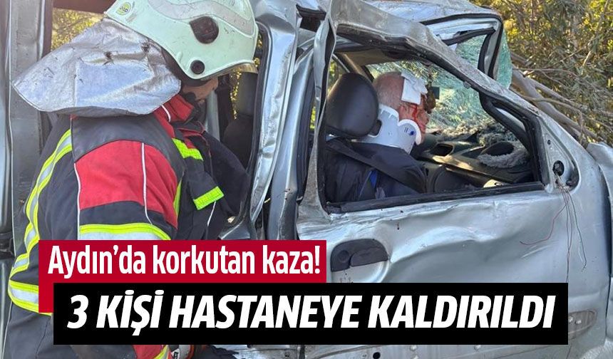 Aydın'da korkutan kaza: 3 yaralı