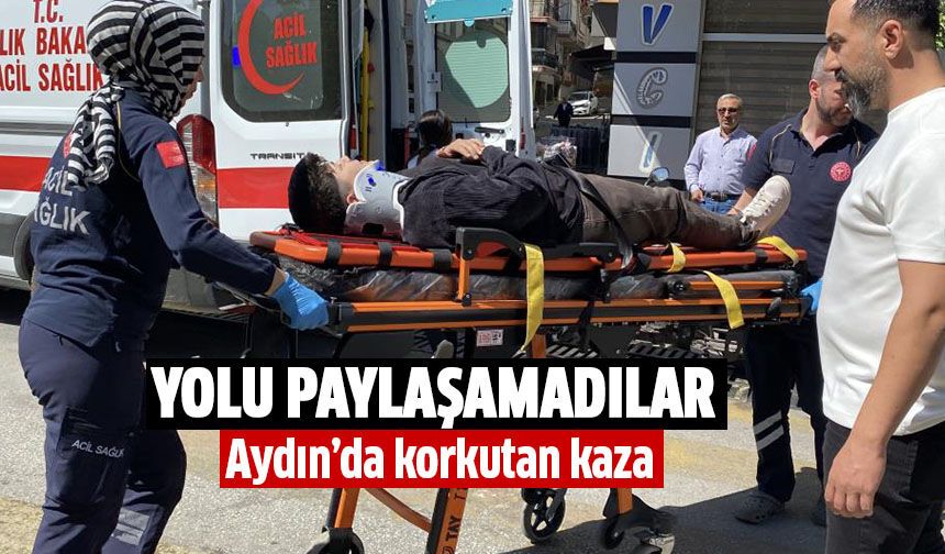 Aydın'da motosiklet kazası!