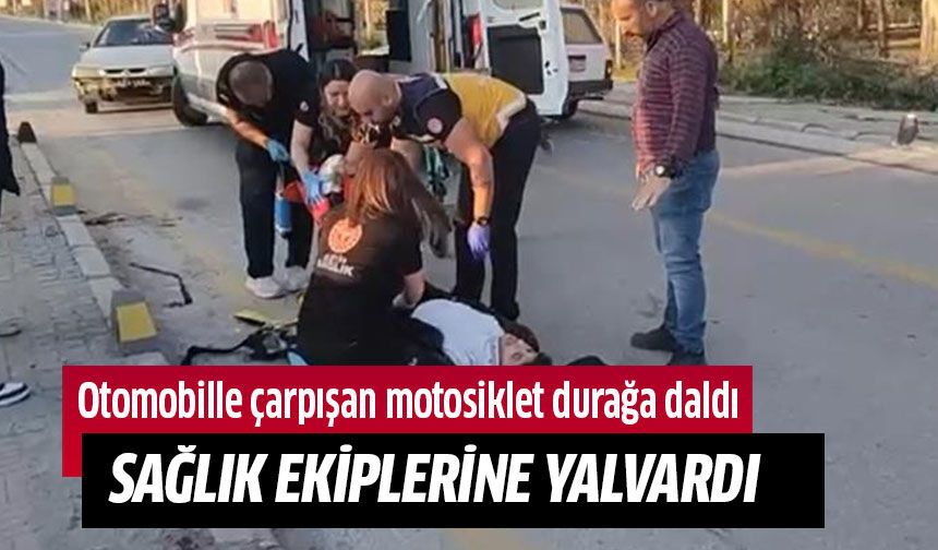 Yaralı sürücü sağlık ekipleirne yalvardı!