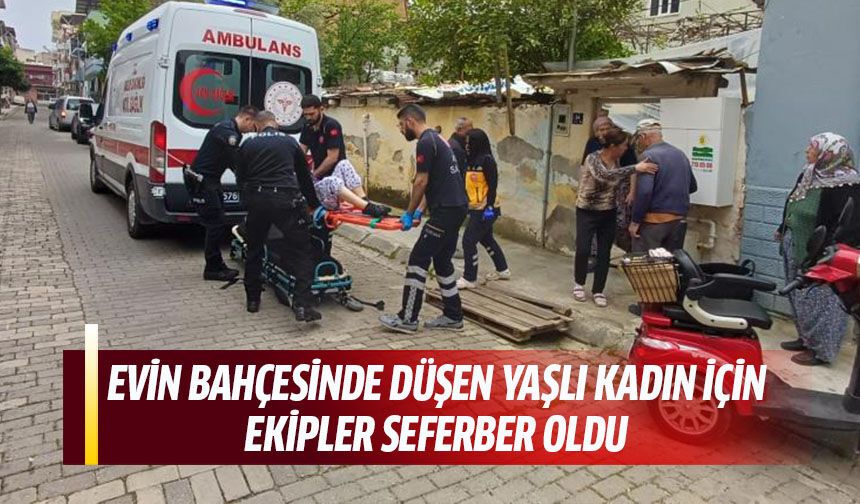 Yaşlı kadın için ekipler seferber oldu