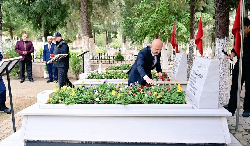 Vali Varol, şehitleri unutmadı