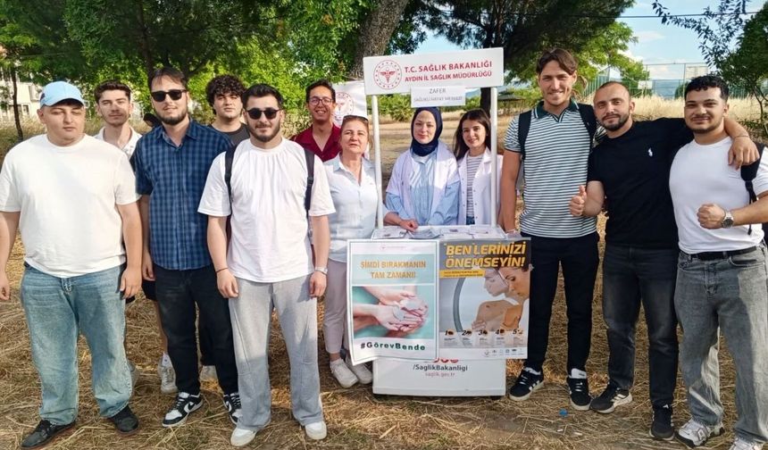 Nazilli'de cilt kanseri ve sigaranın zararlarına dikkat çekildi