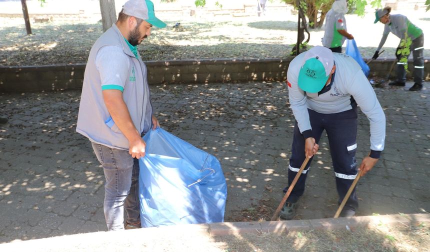 Nazilli Belediyesi temizlik çalışmalarına devam ediyor