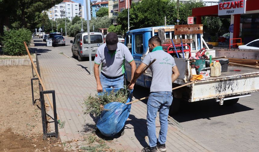 Nazilli’de çocuk oyun ve spor alanları bakıma alındı