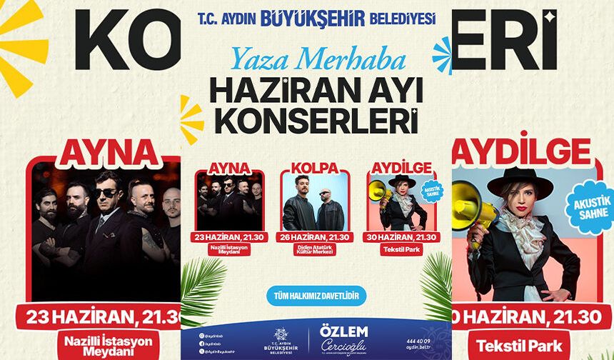 Başkan Çerçioğlu: Yaza Merhaba Konserlerimize tüm vatandaşlarımızı davet ediyorum