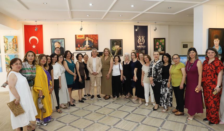 Nazilli’de sanat rüzgarı: Yağlı boya resim sergisi kapılarını açtı