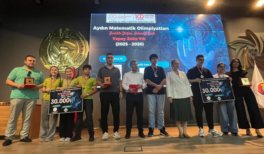 Nazilli’de matematik olimpiyatlarında 130 bin lira ödül dağıtıldı