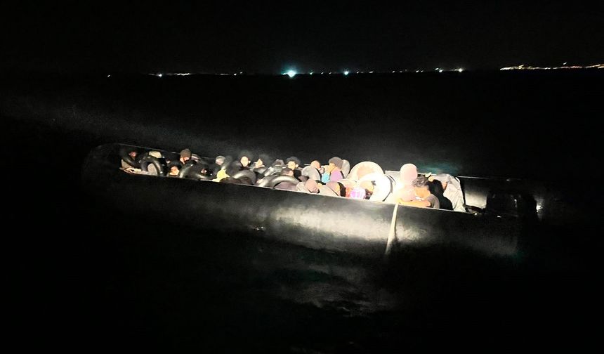 Aydın açıklarında 38 düzensiz göçmen yakalandı