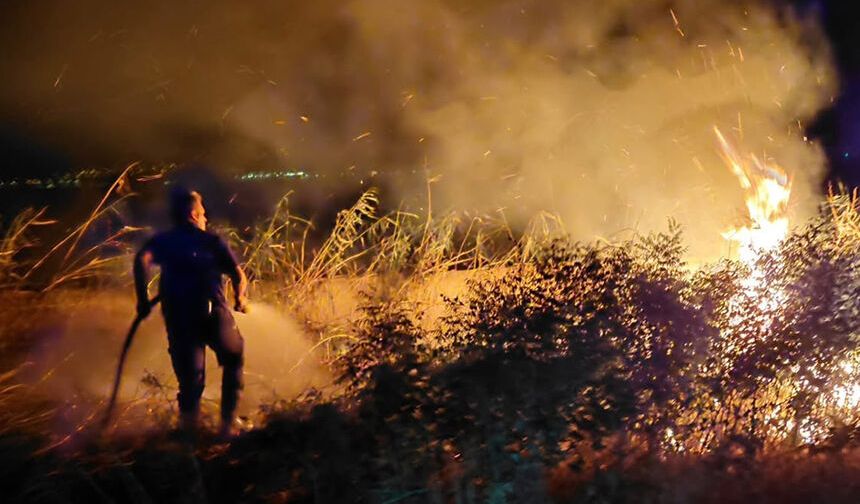 Dakikalarla yarıştılar.. Nazilli'de yangın büyümeden söndürüldü