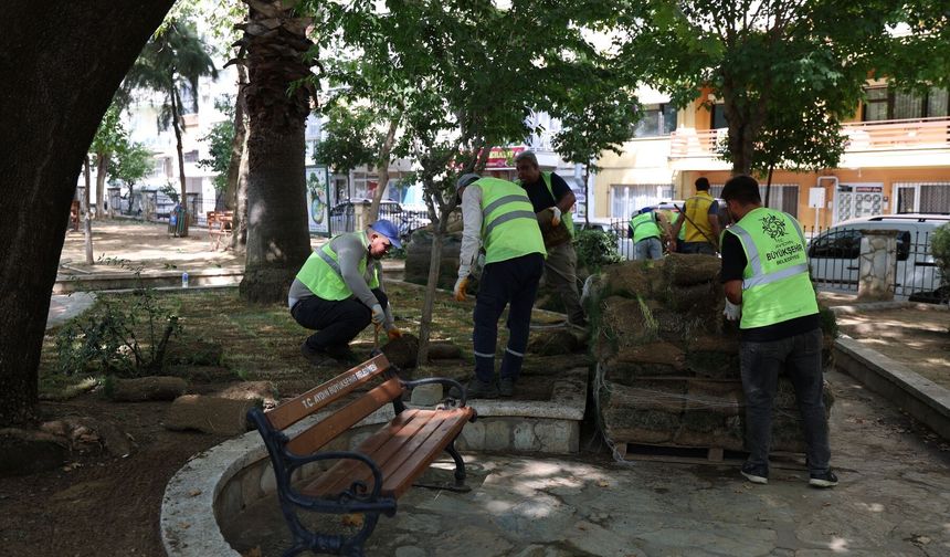 Başkan Çerçioğlu’nun çalışmalarıyla Aydın’ın park ve yeşil alanları yenileniyor