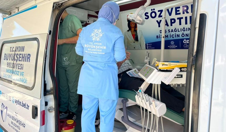 Başkan Çerçioğlu ağız ve diş sağlığı hizmetlerini Aydın’ın dört bir yanında vatandaşlarla buluşturuyor