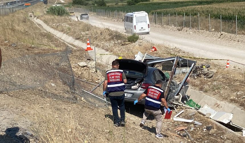 Aydın’da korkunç kaza.. Otoyol bekçisi olay yerinde hayatını kaybetti