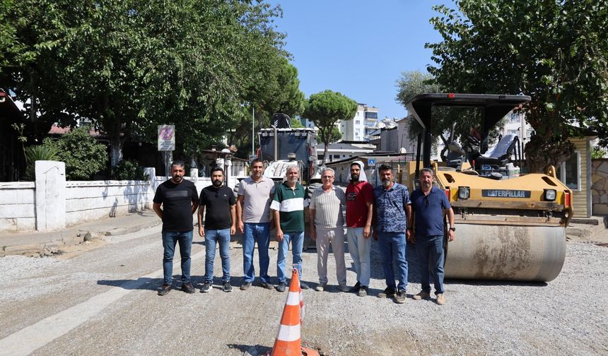 Nazilli Belediye Başkanı Tetik yol çalışmalarını yerinde inceledi