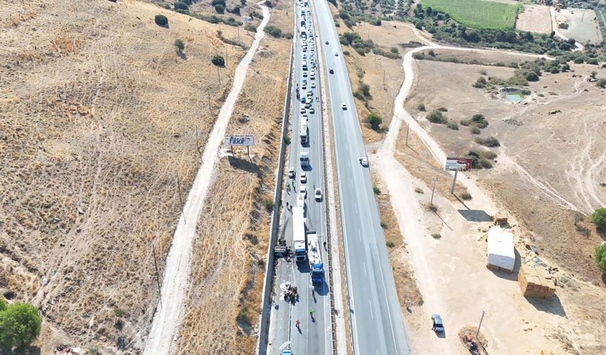 Kazalar sonrası Aydın Muğla karayolu kilitlendi