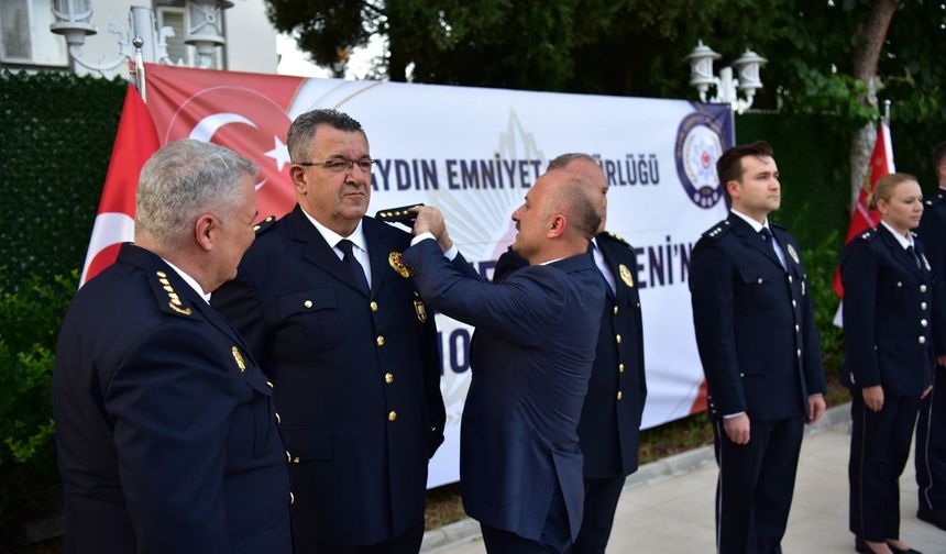 Aydın Emniyeti'nde terfi töreni düzenlendi