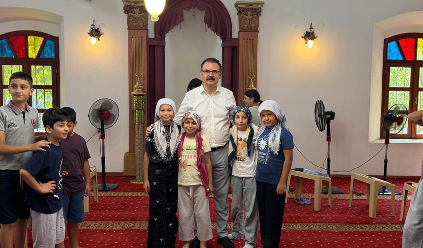 Kaymakam Ateş, Kur'an kursu öğrencileriyle buluştu