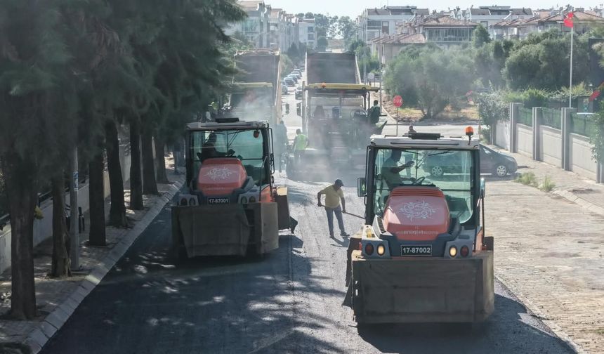 Başkan Çerçioğlu’nun çalışmalarıyla Efeler’in yolları yenileniyor