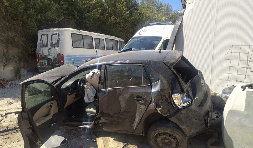 Trafik kazasında 2 yaralı