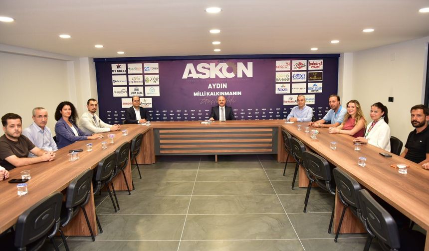 Aydın ekonomisi için önemli buluşma: Vali Varol ASKON’da