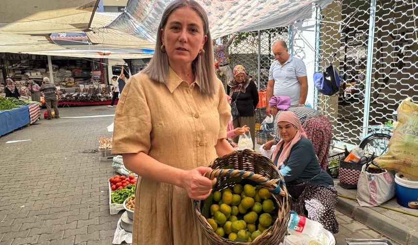 Kaymakam Kan Perşembe Pazarı’nı gezdi