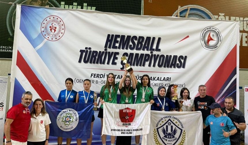 Aydınlı hemsball sporcularından Türkiye Şampiyonası’nda 24 madalya ve 7 kupa