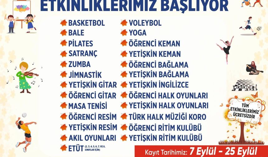 Aydın Büyükşehir Belediyesi Güz Dönemi etkinlikleri başlıyor