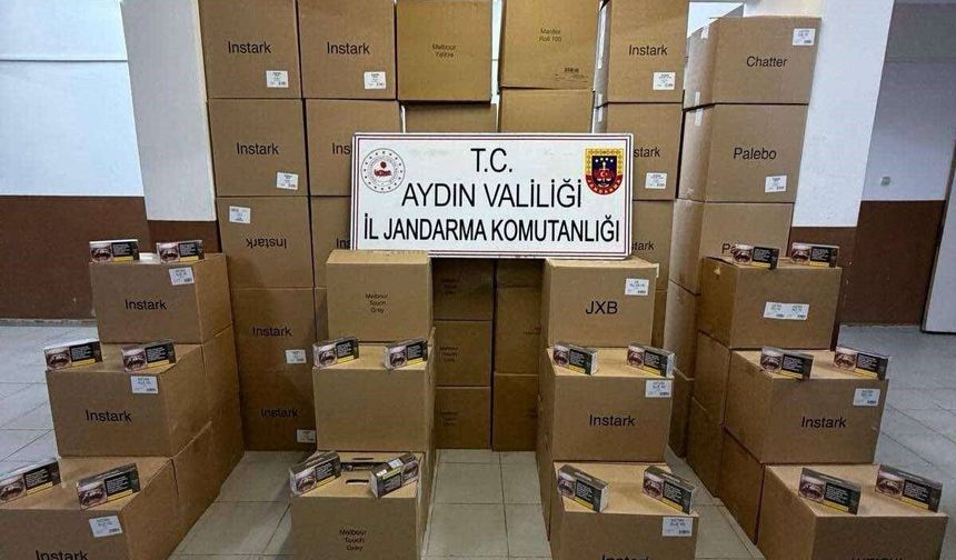 Köşk’te durdurulan araçtan 630 bin kaçak makaron çıktı