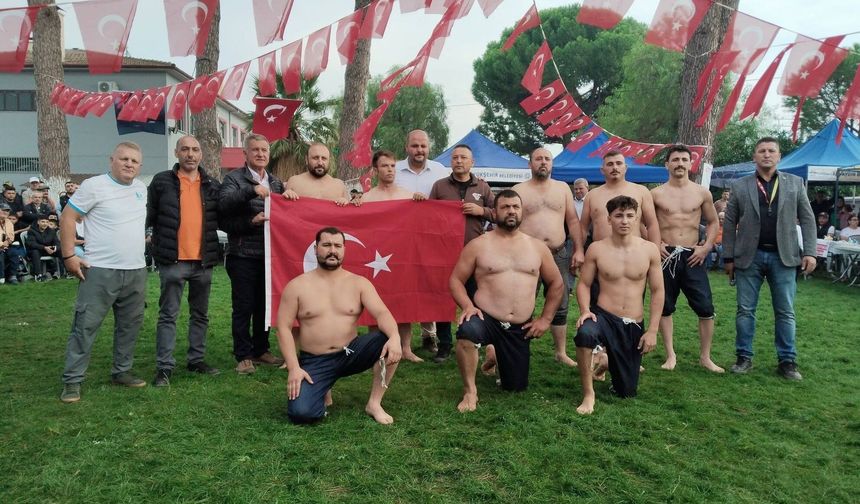 Köşk'te güreş şöleni coşkuyla gerçekleşti