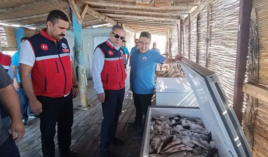 Karina Dalyanı’nda su ürünleri denetimi yapıldı