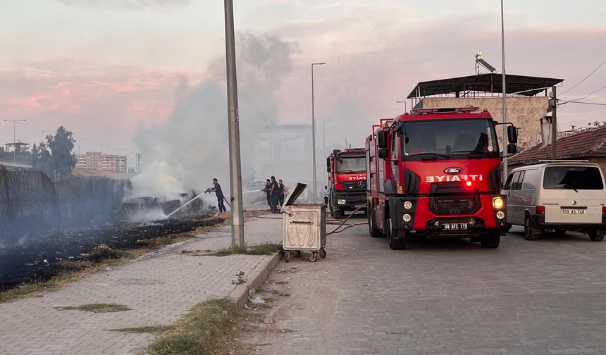 Yerleşim yerlerine yakın bölgede çıkan yangın korkuttu