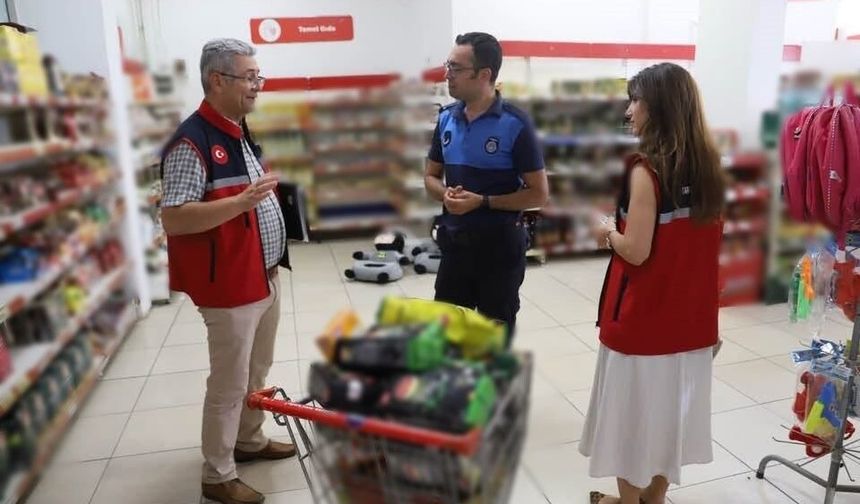 Nazilli’de marketlerde gıda denetimi gerçekleştirildi