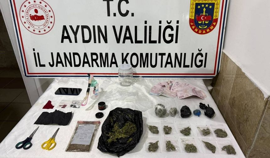Nazilli'deki ev aramasında uyuşturucu deposu ortaya çıktı