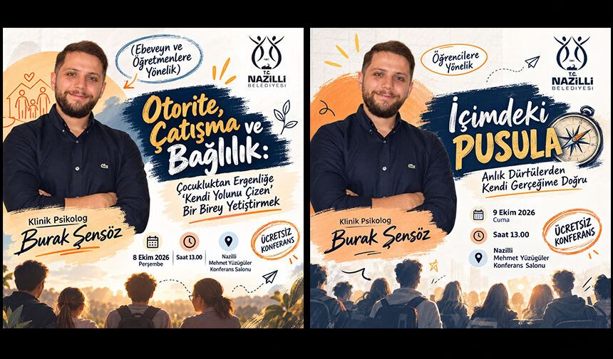 Nazilli’de çocuk ve gençlerin dünyası iki konferansta ele alınacak