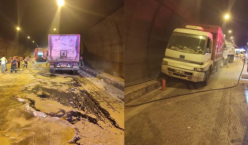 Tünel içinde çarpıştılar: 1 yaralı