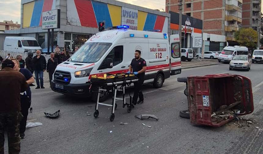 Nazilli’de iki motosiklet çarpıştı: 1 yaralı