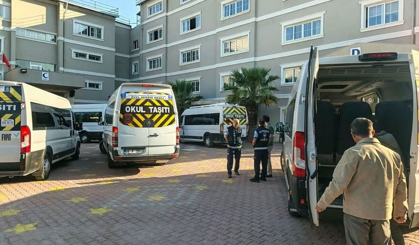 Öğrenci servisleri denetlendi