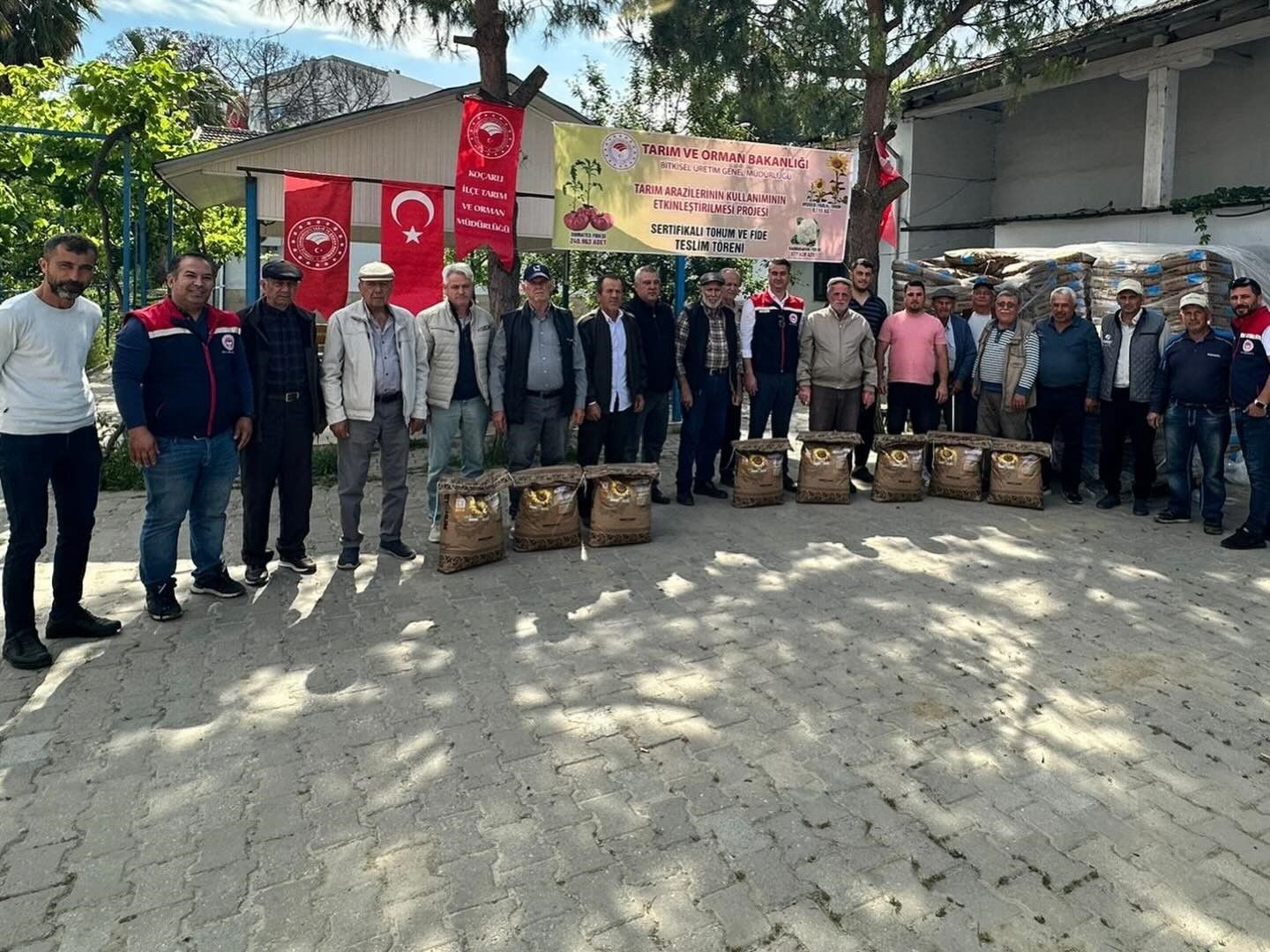 Koçarlı'da 3 Bin Kilo Ayçiçeği Tohumu Üreticilere Dağıtıldı (4)