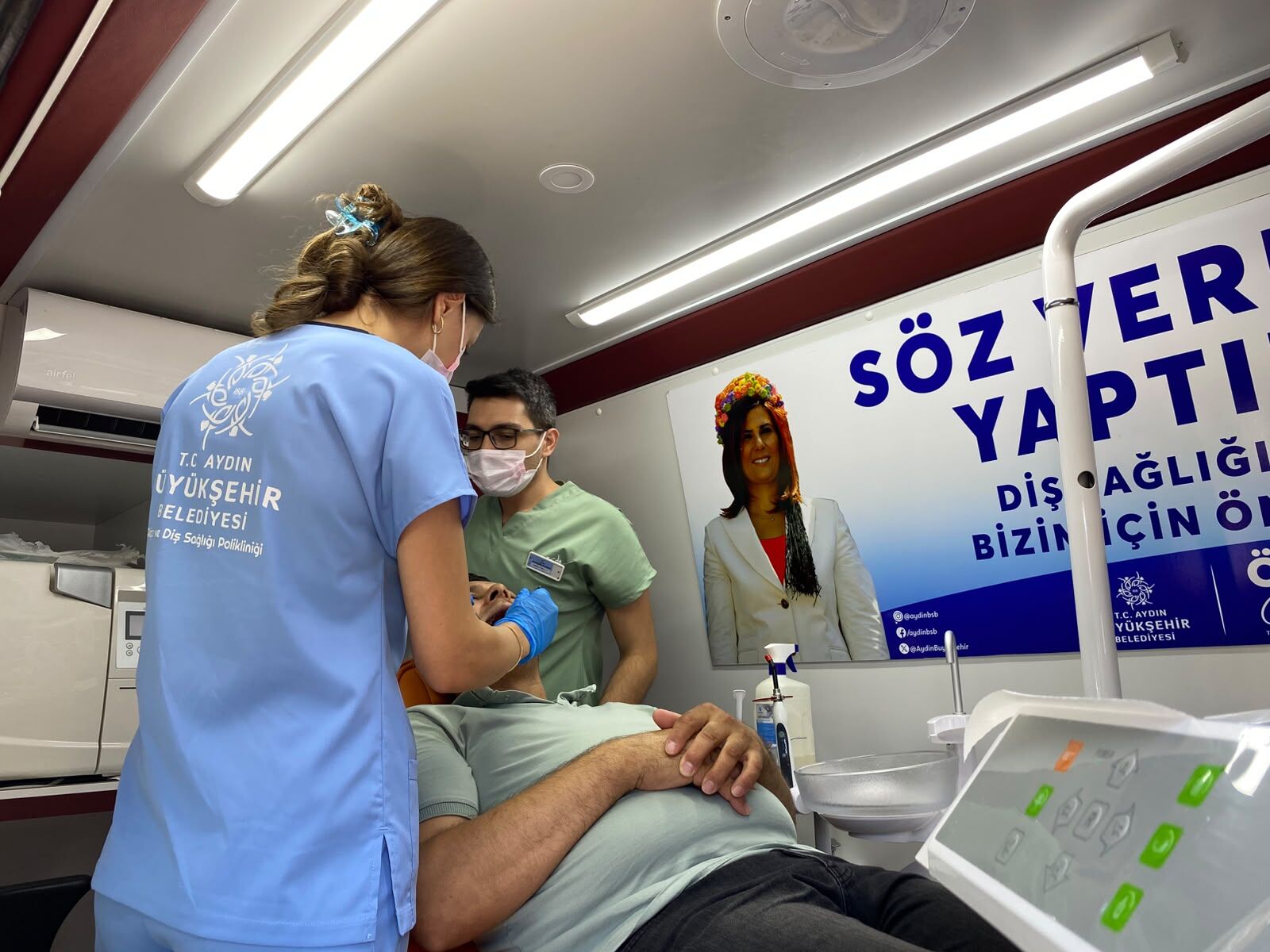Sosyal Belediyecilikte Özlem Çerçioğlu İmzası Mobil Diş Kliniği Bozdoğan’da (1)