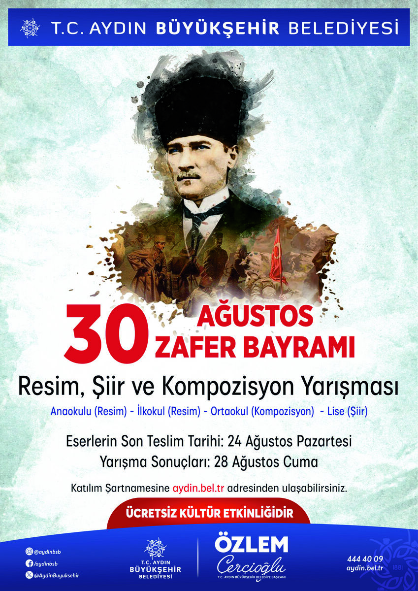 Başkan Çerçioğlu’ndan 30 Ağustos Temalı Ödüllü Resim, Şiir Ve Kompozisyon Yarışması (1)